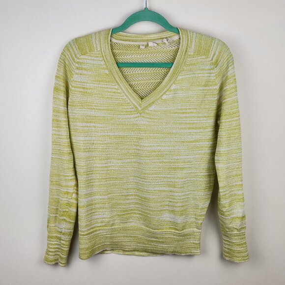 Anthropologie Moth V-Neck Loose Knit Back Raglan Sleeve Sweater sz S - Picture 1 of 11